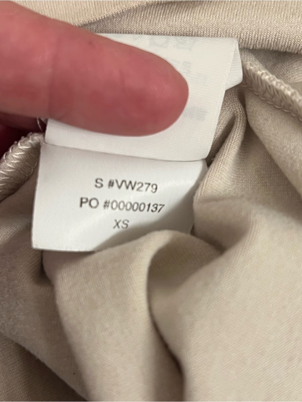 NWOT Vuori Halo Oversized Hoodie XS milkweed heather beige - Picture 5 of 5